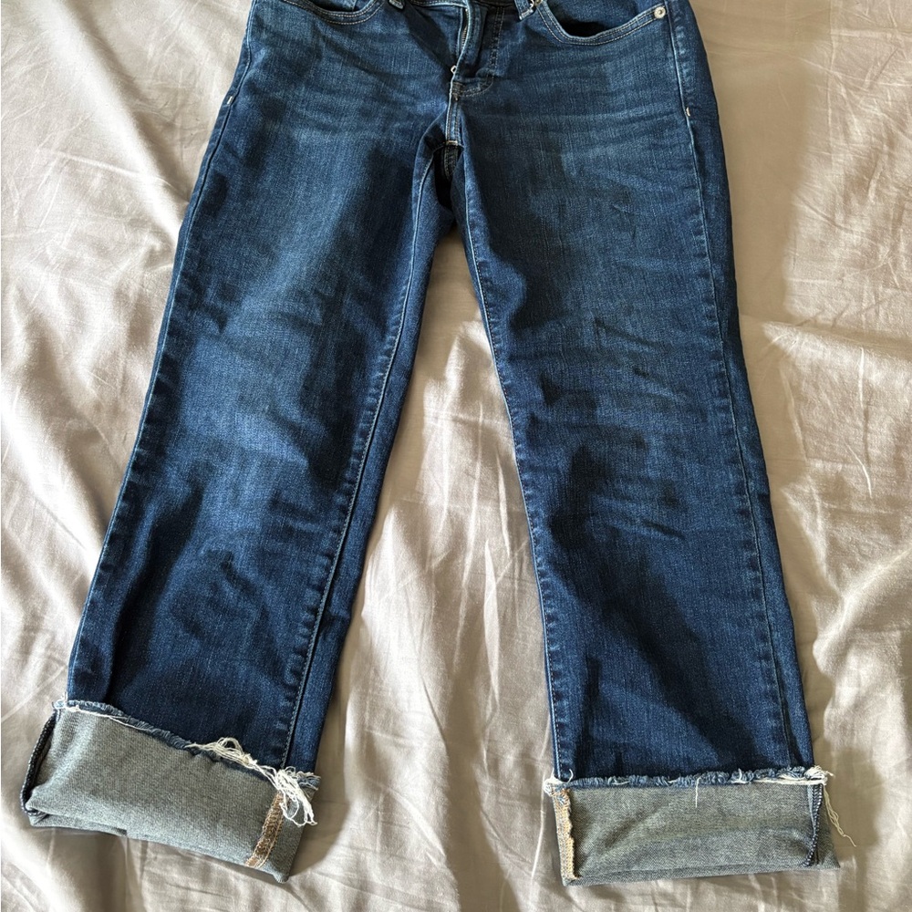 Lucy Brand cropped jeans with cuff